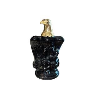 SOLD Vintage 1970s Avon Öland After Shave 5 fl oz Bald Eagle Bottle Black & Gold